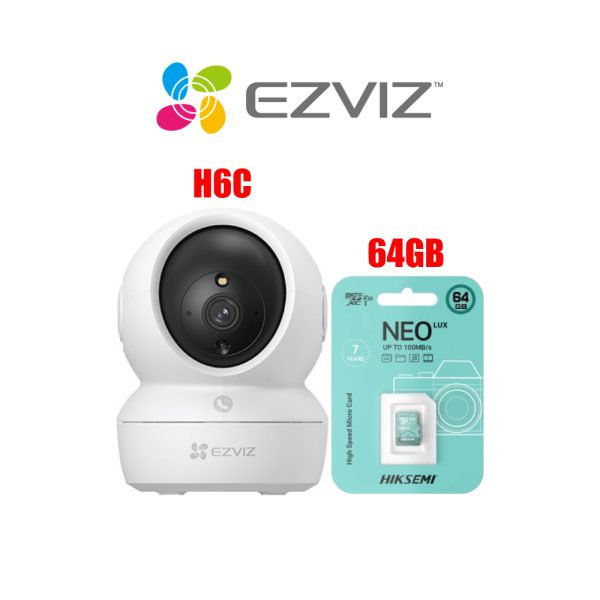 Cámara Ezviz H6C 2MP Full HD + MicroSD 64GB