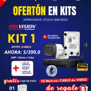 KIT 1 HIKVISION