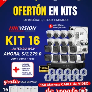 KIT 16 HIKVISION