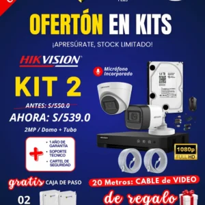 KIT 2 HIKVISION