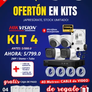 KIT 4 HIKVISION