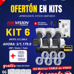 KIT 6 HIKVISION
